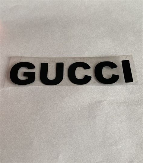 gucci heat transfer sticker.